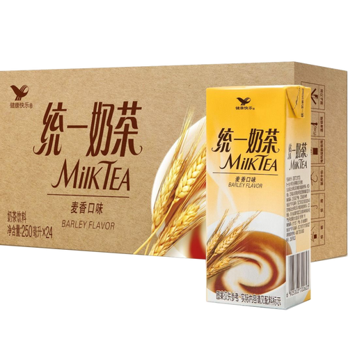 统一奶茶麦香巧克力整箱即饮饮料 麦香味250ml*24盒麦香bbs